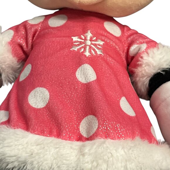 DISNEY Plush Minnie Mouse 22" Pink Dress Bow and Shoes She Sits - Picture 5 of 10